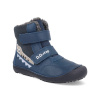 Barefoot detské zimné topánky D.D.step W063-52415 modré