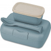 Obedové boxy Candy Ready Organic Nature s príbormi modré 3 diely