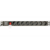 GEMBIRD Power distribution unit PDU 8 Schuko sockets 1U 16A 3 m cable EG-PDU-014