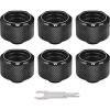 Thermaltake Pacific C-PRO G1/4 PETG Tube 16mm OD Compression – Black (6-Pack Fittings) tvarovka pre vodný chladič; CL-W214-CU00BL-B