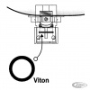 Zpětný ventil o-kroužek - palivový ventil Check Valve Lower O-ring pro Harley-Davidson