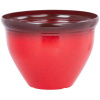 Kvetináč Strend Pro, glazúra, červený, 38x28,5 cm