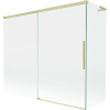 Mexen Rox, L posuvná 2-krídlová vaňová zástena 180 + 80 x 150 cm, 8mm číre sklo, zlatý matný profil, 8C9L-180-080-55-00