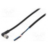 Připojovací kabel M8 PIN 3 úhlový Dél 5m zástrčka 1A PUR