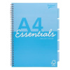 Špirálový zošit, A4, linajkový, 100 listov, PUKKA PAD Unipad Essentials Project Book, mix