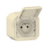 Legrand Plexo IP55 Zásuvka 2P+T, komplet, povrchová montáž, automatické svorky, 16A, 230V, Piesok