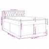 vidaXL Boxspring posteľ s matracom bledosivá 140x200 cm látka - Sivá - 161908-57330