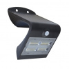 Solárne nástenné DL a PIR senzorové osvetlenie 30x LED IMMAX 3.2W 08427L BK (Nástenné Daylight+PIR osvetlenie, Typ osvetlenia: Orientačné/ Bezpečnostné PIR, LED: 28+2 MCOB 400lm, FV Panel: 2,3Wp, Svie