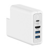 AppleMix DOCKCASE adaptér / dokovacia stanica pre originálnu 61W nabíjačku Apple - 2x USB-A + HDMI - biela