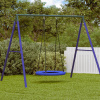 vidaXL Hniezdo hojdačka Modrá Ø 100 cm 100 kg z Oxfordu - Modrá - 277397-294134