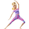 Mattel Barbie V pohybe FTG80 Blondína vo fialovom