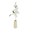 Gladiola kusová 52cm umelá biela