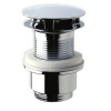 OMP Tea Neuzatvárateľná guľatá výpust pre umývadlá bez prepadu, V 30-45mm, chróm 147.555.525950