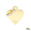 My Family gravírovateľný prívesok Small Heart Brass 2,8 x 2,5 cm