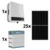 GOODWE hybridný menič 3f +10,65kWh batérie PYLONTECH+panely Jinko Solar