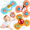3 FIDGET SPINNER S PRÍSAVKOU SENZORICKÁ ANTISTRESOVÁ HRAČKA DO KÚPEĽA