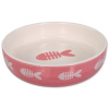 Miska MAGIC CAT keramická potisk ryba růžová 13 cm 0,26l
