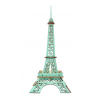 Woodcraft Drevené 3D puzzle Eiffelova veža tyrkysová