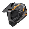 Prilba Scorpion ADF-9000 AIR FEAT Matt Black Silver Orange Veľkosť: M (57-58 cm)
