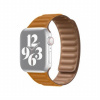 AppleKing remienok kožený ťah pre Apple Watch 42mm / 41mm / 40mm / 38mm - horčicový - možnosť vrátiť tovar ZADARMO do 30tich dní