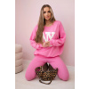 Bavlnená mikina + legíny ružový Farba: Ružová, Veľkosť: UNI