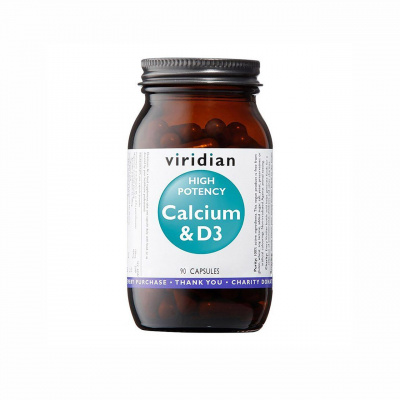 VIRIDIAN High Potency Calcium & D3 90 kapsúl