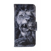 Flipové puzdro TopQ pre Samsung A34 Čiernobiely lev