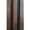 Akustický lamelový panel MDF-teplá čokoládovo hnedá s vlnitými a vertikálnymi vzormi dreva-50x280 cm Colour: Chocolate Brown 1