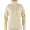 Sveter Fjällräven Övik Half Zip Knit Woman Chalk White - M