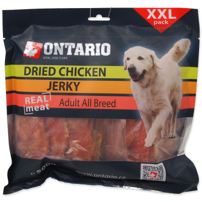 Snack ONTARIO Dog Dry Chicken Jerky 500 g