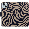 iSaprio Flip púzdro Zebra Black 02 pre iPhone 15 Plus n24zb02-FLP2-i15pls