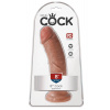 Pipedream King Cock 8″ Cock Tan dildo opálenej telovej farby s prísavkou 20,5 x 4,5–5 cm