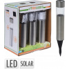 Solárne svietidlá - LED Solárne lampy SET 6 Nerezové kusy (Solárne svietidlá - LED Solárne lampy SET 6 Nerezové kusy)