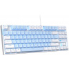 MageGee MK-STAR, Herná mechanická klávesnica, bielo-modrá MK-STAR Wb Blue