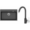 Set Sinks (dřez Maximo 780 Metalblack 74 + baterie Mix 35 Metalblack 74) ACRMA780M3574