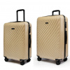 ROWEX Veľký a stredný cestovný kufor s TSA zámkom ROWEX Roseline 2v1 Farba: Šampanská 56x38x23 cm, 66x45x26 cm, 76x50x30 cm ABS