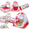 Detský stan tunelový viacfarebný 3+ s obalom a tunelom