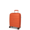 Malý kabínový kufor na kolieskach s expandérom TSA 40l Airtex 646/3 oranžová