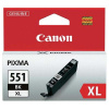 Canon originál ink CLI551BK XL, black, 1130str., 11ml, 6443B001, high capacity, Canon PIXMA iP7250, MG5450, MG6350, MG7550