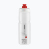 Cyklistická fľaša Elite Jet 750 ml číra/červené logo (750 ml)