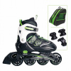 Muuwmi SET nastav. detské inline korčule, zelené veľ. 37-40, chrániče,taška