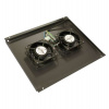 XtendLan Ventilace pro stojanové rozvaděče ECO hloubky 600mm, 2x ventilátor, černá (SFAN602-B)