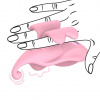 Finger Dual Vibrator - Pink - Loveline Dual Finger