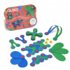Clixo Stavebnice Crew Blue & Green - magnetická, 30 kusů