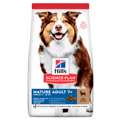 Hill's Hill´s Science Plan Canine Mature Adult 7+ Medium Lamb & Rice 14kg