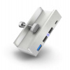CONNECT IT USB DeskHub 4v1 na desku stolu, STŘÍBRNÝ (CHU-5100-SL)