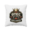 Otec - srdce domova, kráľ garáže - vankúš s potlačou - Tričkový | Biela
