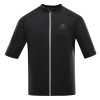 Pánsky rýchloschnúci cyklistický dres ALPINE PRO SAGEN 2 čierna|2XL