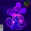 3Dmix 3DL-SL028 – 3D LED nočná lampa - Mickey Mouse (Miki Maus) (Solar)