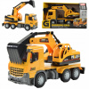 DUŻA CIĘŻARÓWKA Z KOPARKA AUTO SAMOCHÓD HRAČKA VOZIDLO SKLÁPAČ STAVEBNÉ